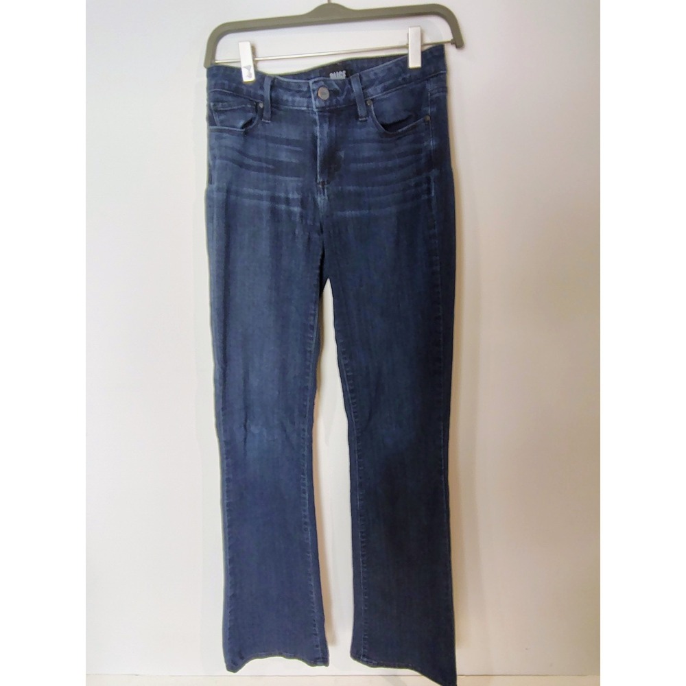 PAIGE High Rise Manhattan Jeans in Cinema Dark Wash Women Size 28
